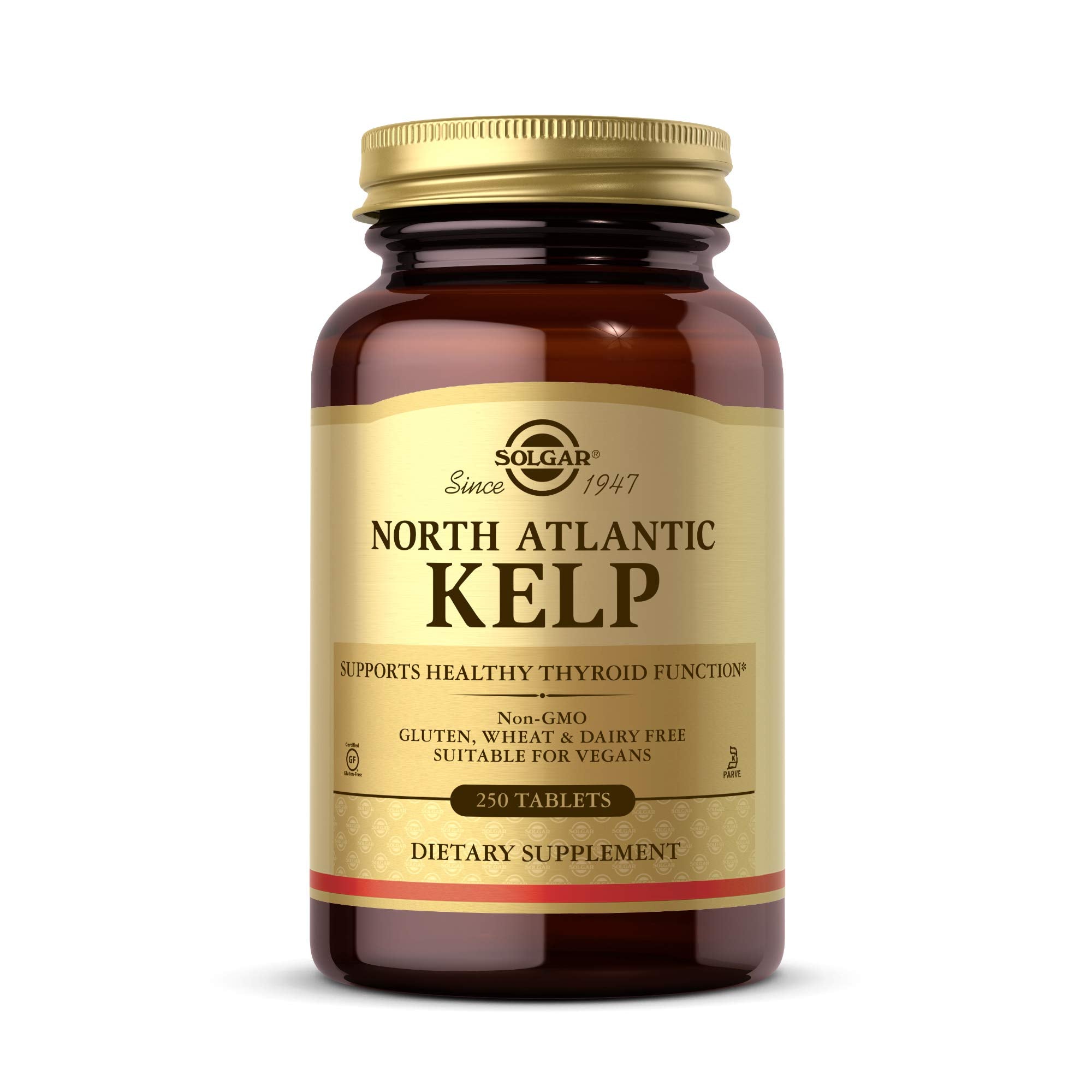 Solgar North Atlantic Kelp tablets for natural iodine support of thyroid health