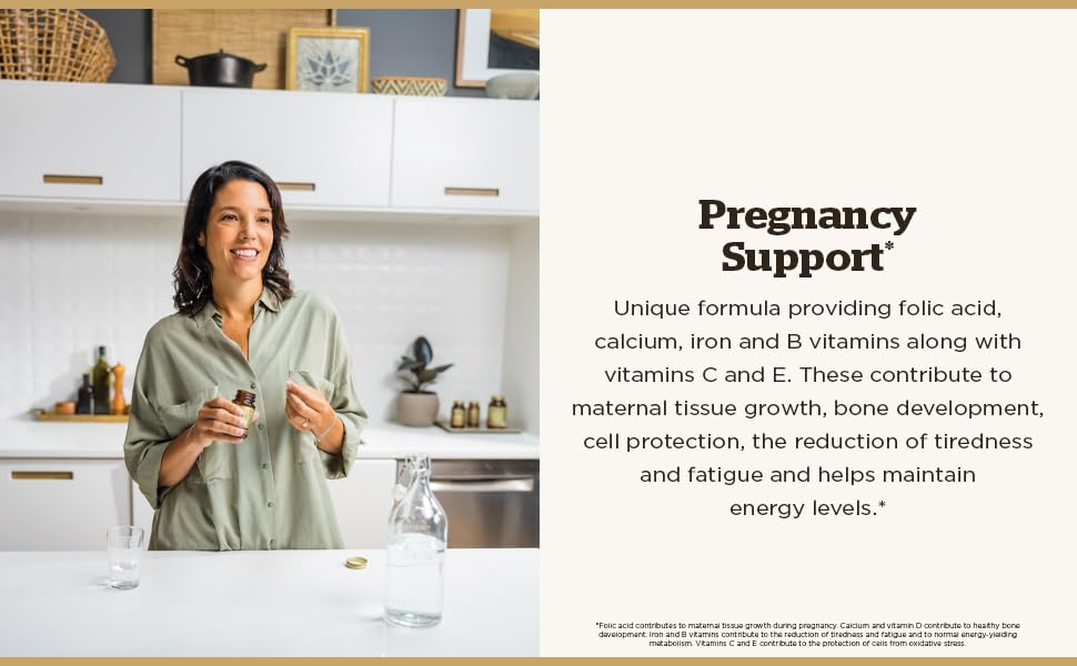 Solgar Nutrientes Prenatales, tabletas cercanas, dosis conveniente para el día.