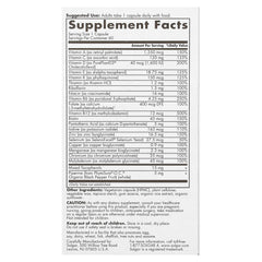 Solgar One Daily Men's Multi label closeup emphasizing high-quality, absorbable vitamins