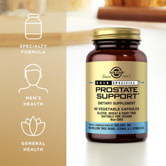 Solgar Prostate Support vegan symbol image communicates dairy-free, suitable for plant-based lifestyles.