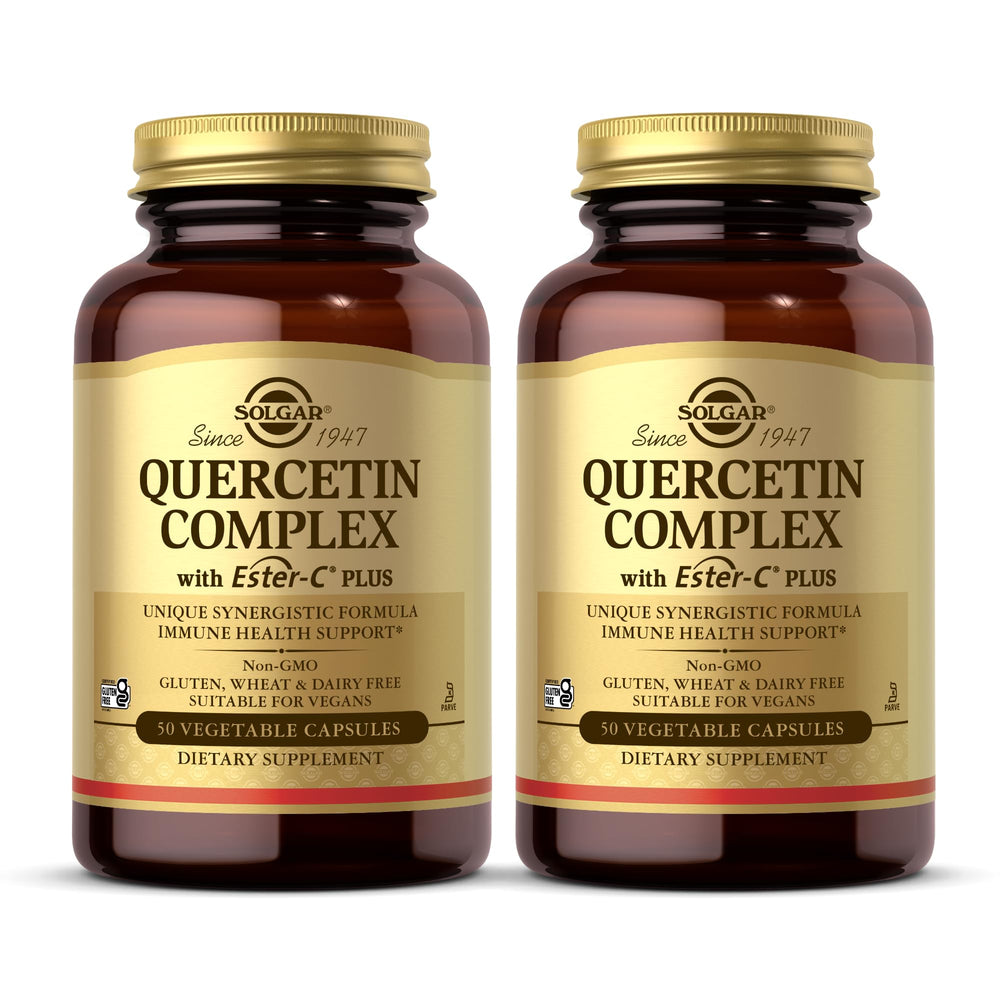 Solgar Quercetin Complex with Ester-C Plus bottle for daily immune support.