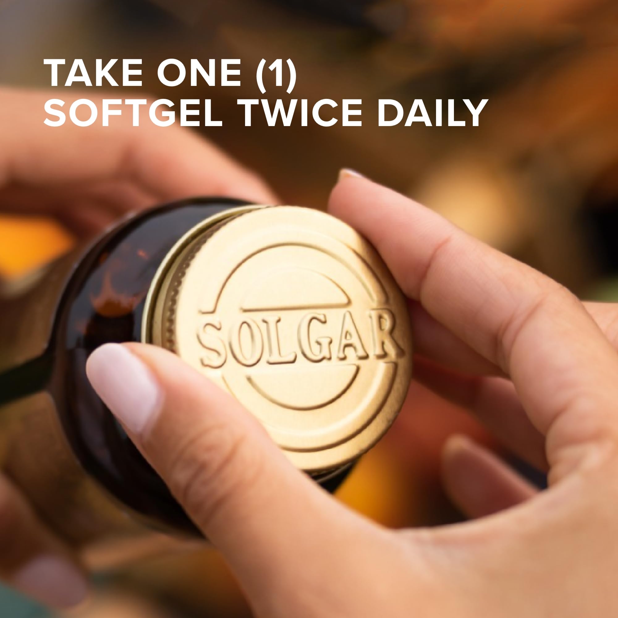 Close-up of Solgar Tonalin CLA softgels for daily intake