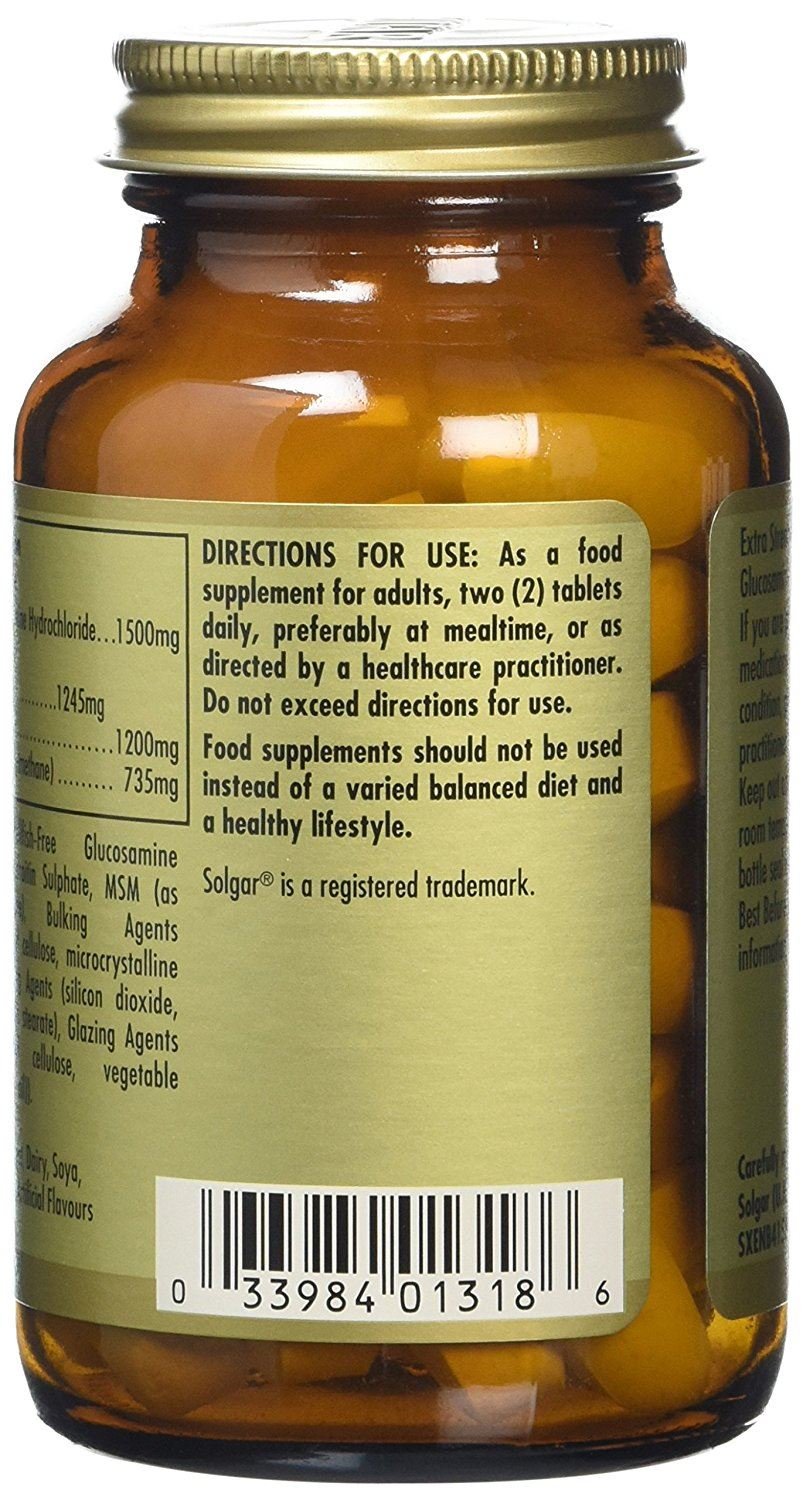 Solgar triple-strength label close-up highlights gluten and dairy free formula