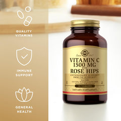 Solgar Vitamin C 1500mg with Rose Hips rose hips fruit detail