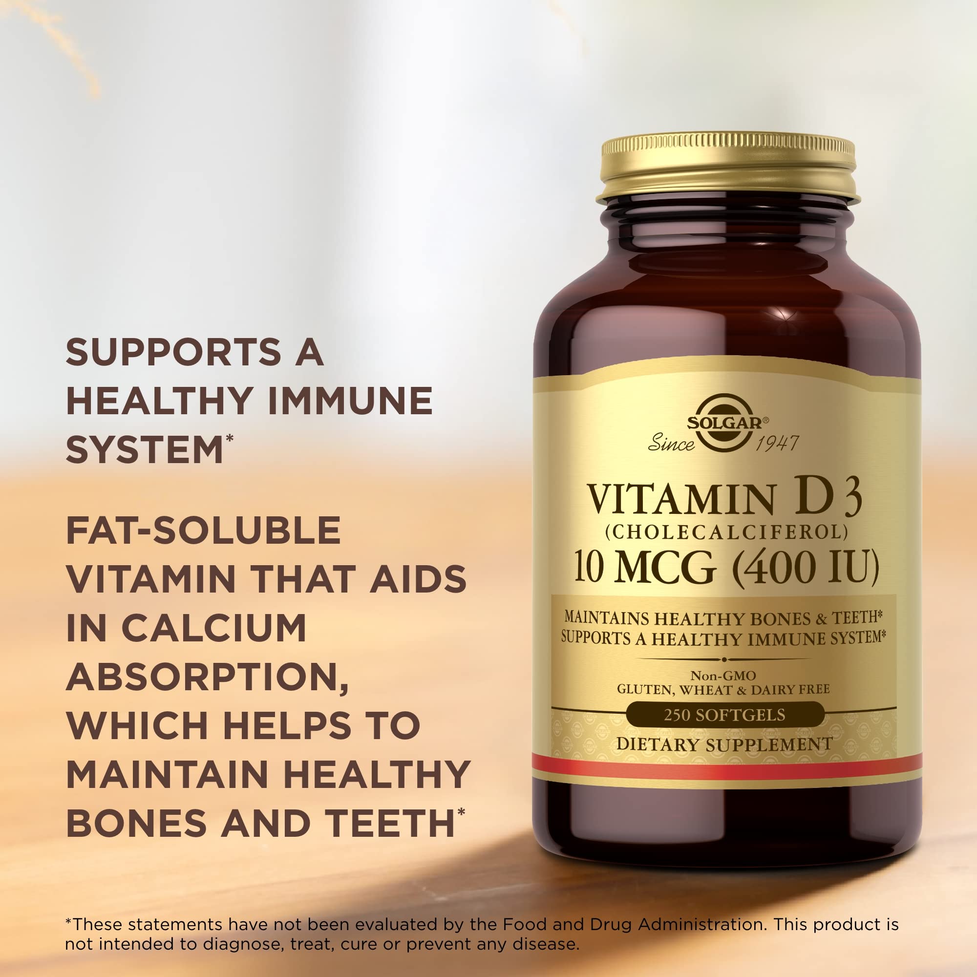 Open Solgar Vitamin D3 softgel package reveals accessible nutrition