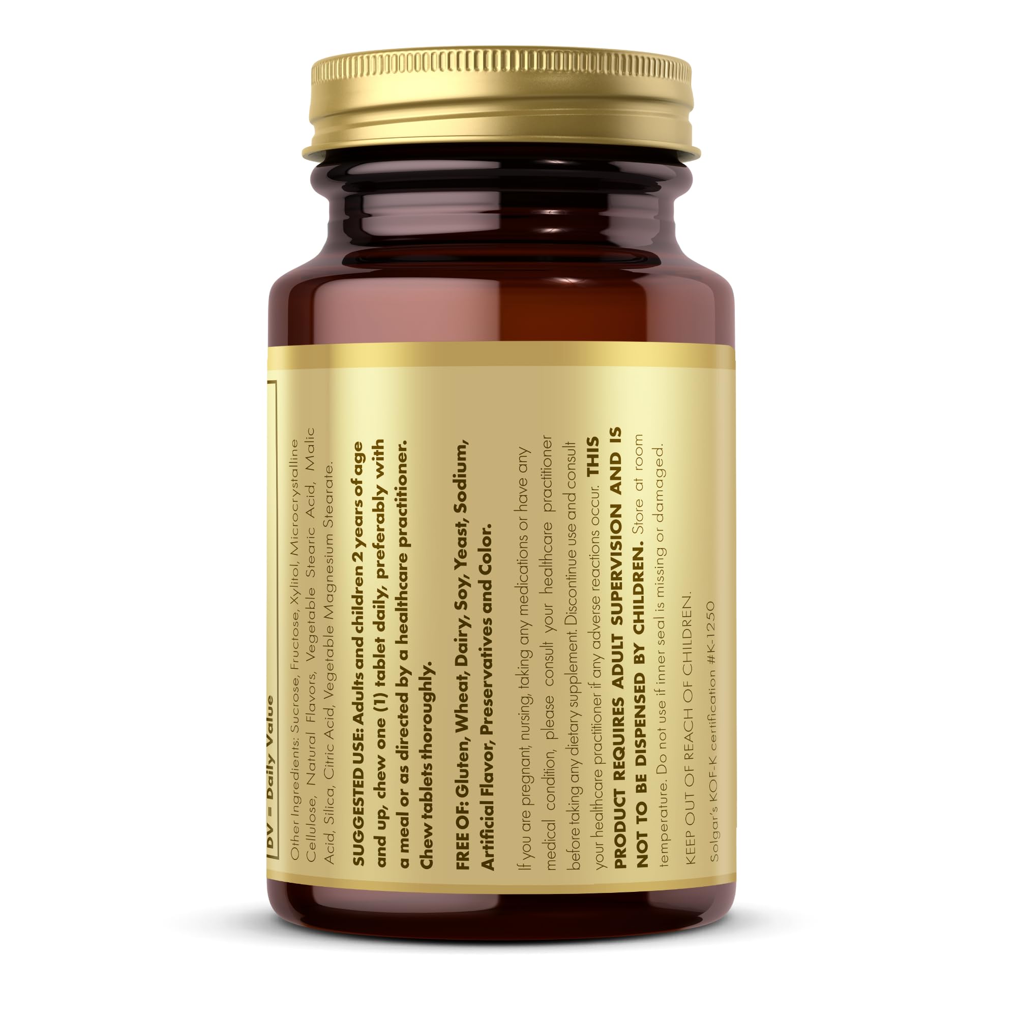 Solgar Vitamin D3 tablet with glass of water ready to take