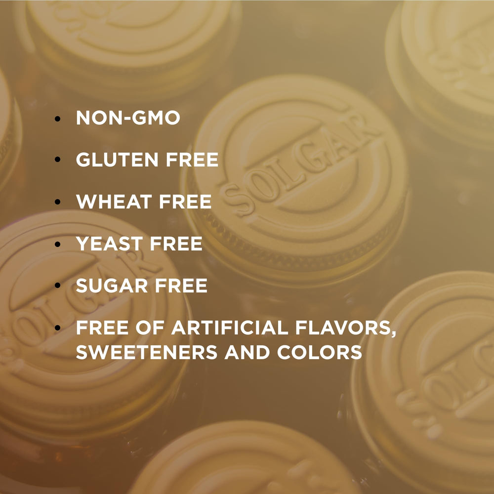 Solgar Vitamin E 670 mg softgel plant-based formulation in golden capsules