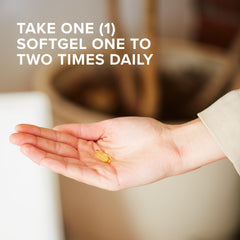 Solgar Vitamin E softgels inside bottle for daily antioxidant support.