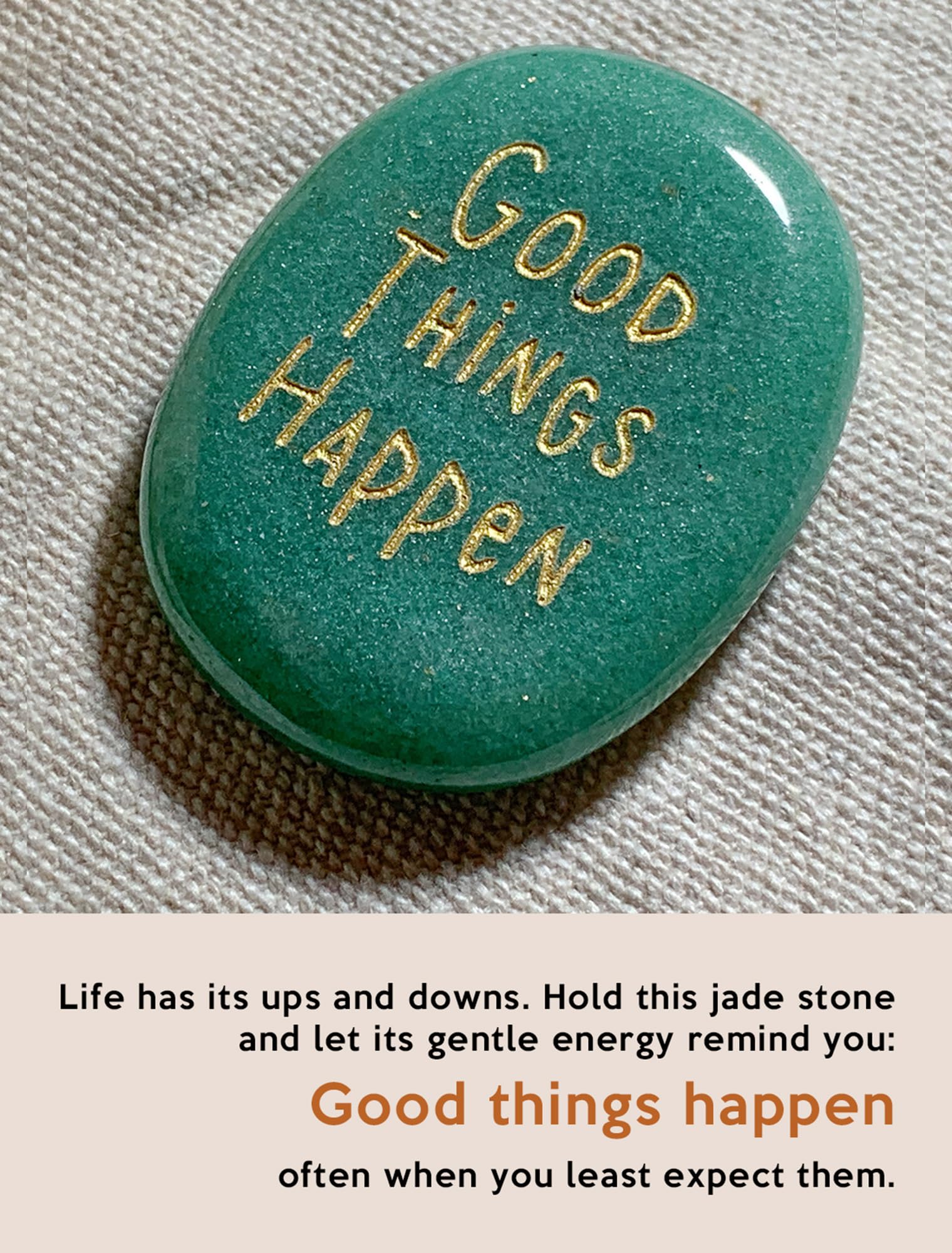 SOLICIEL Lucky Jade crystal on dorm desk to spark focus