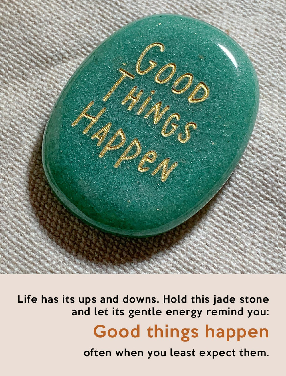 SOLICIEL Lucky Jade crystal on dorm desk to spark focus