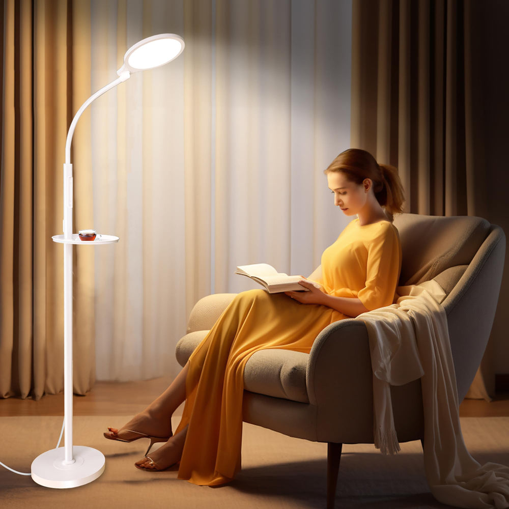 Solla Light Therapy Lamp delivers full-spectrum 11,000 lux for balanced daytime lighting.