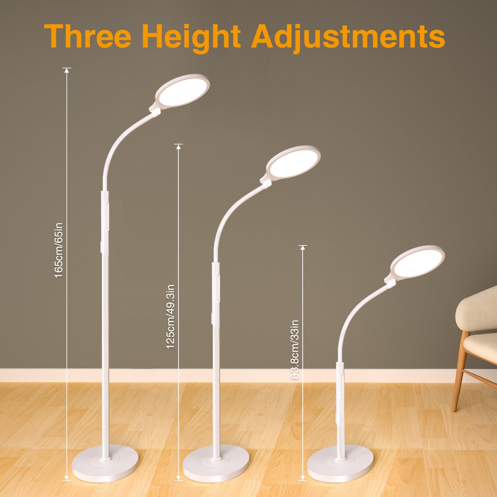 Ideal for reading and remote work in living rooms or home offices.
