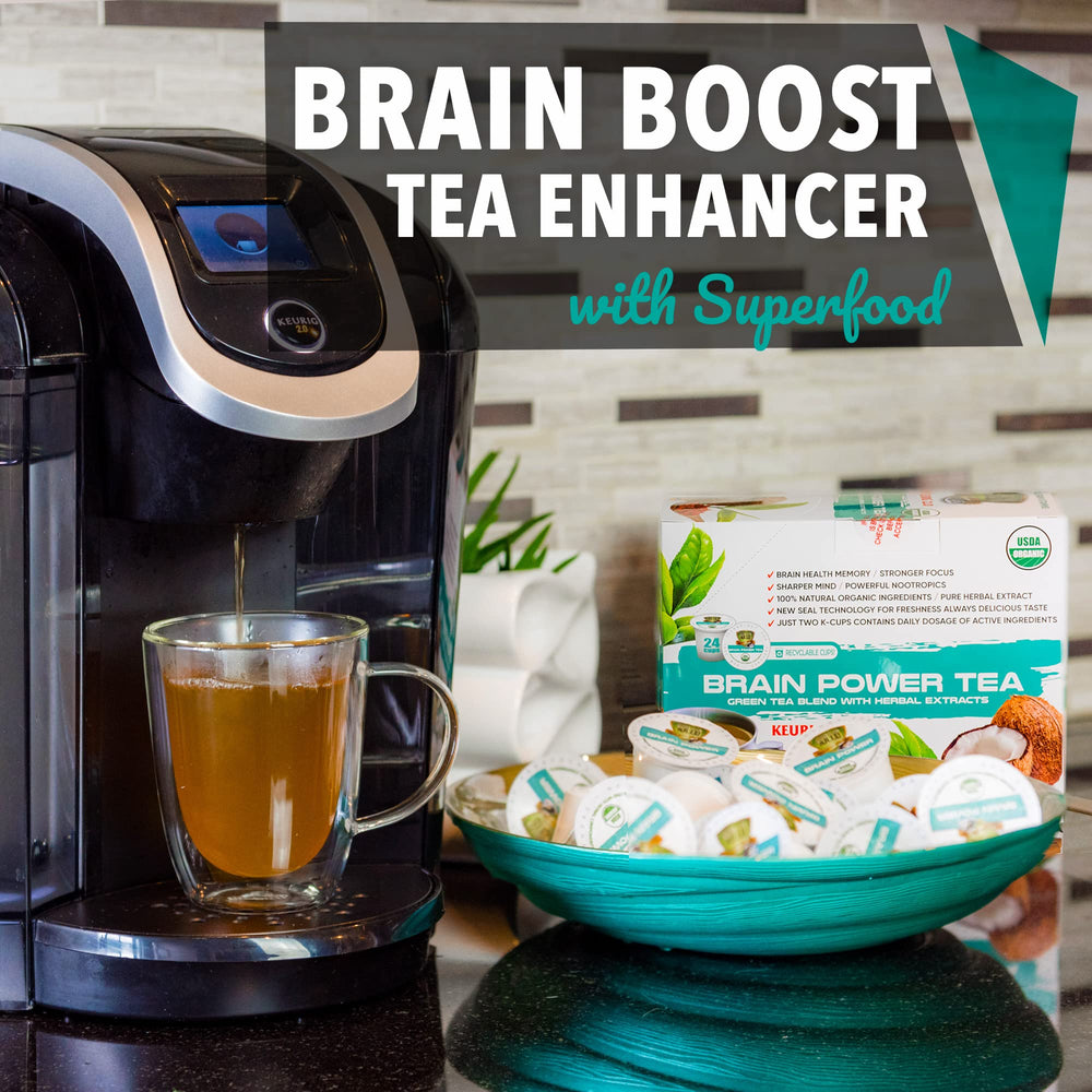 Sollo Brain Power label highlights MCT oil blend for natural energy