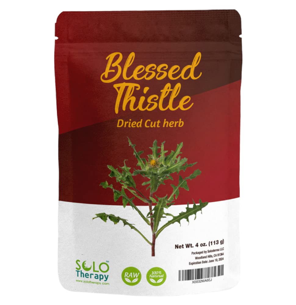Solo Therapy Blessed Thistle tea bag for a soothing caffeine free cup