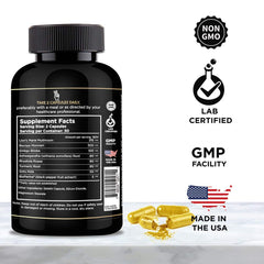 Solomon Wisdom Brain Booster label highlighting seven herbal ingredients