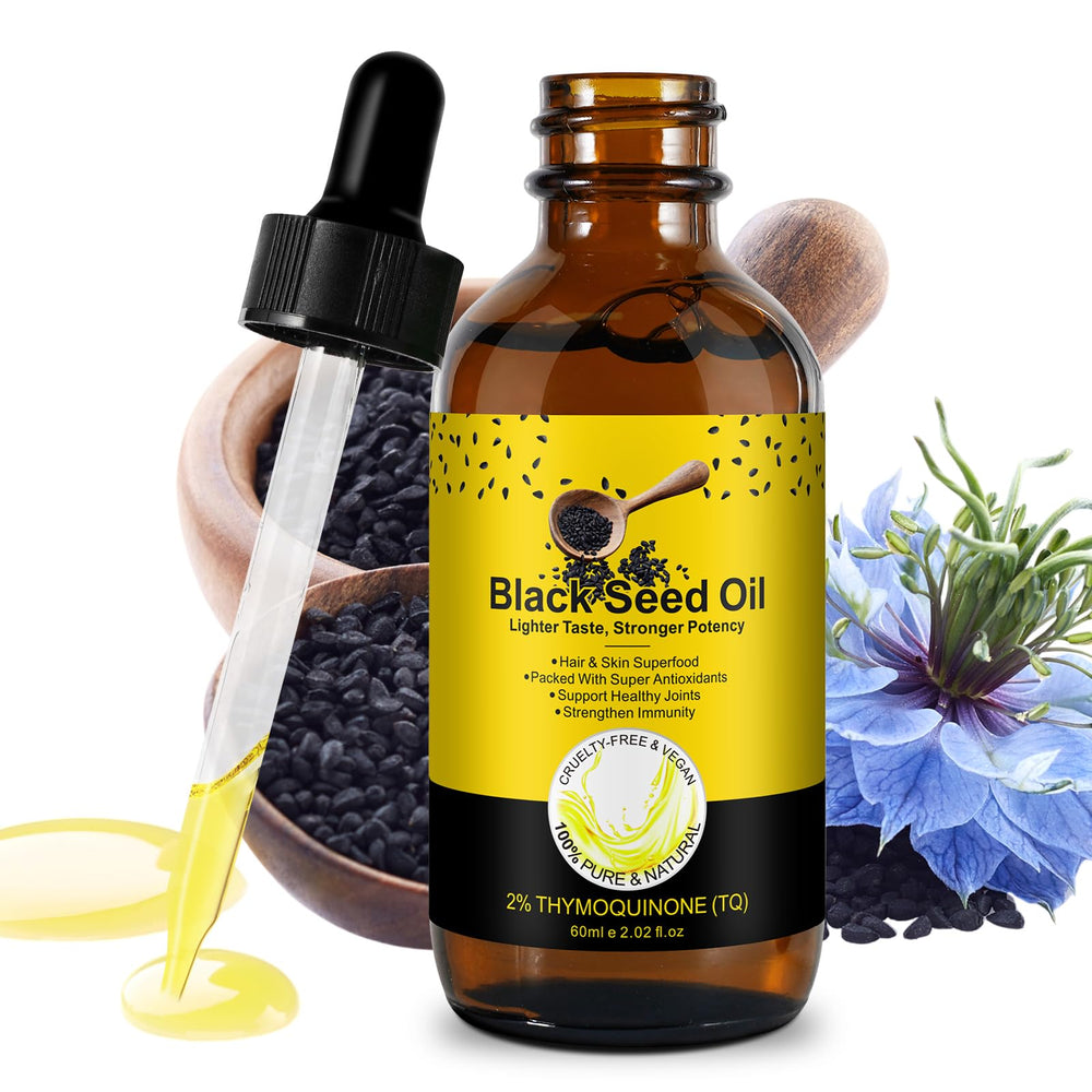SOLOTREE Black Seed Oil skin application promoting softness and shine.