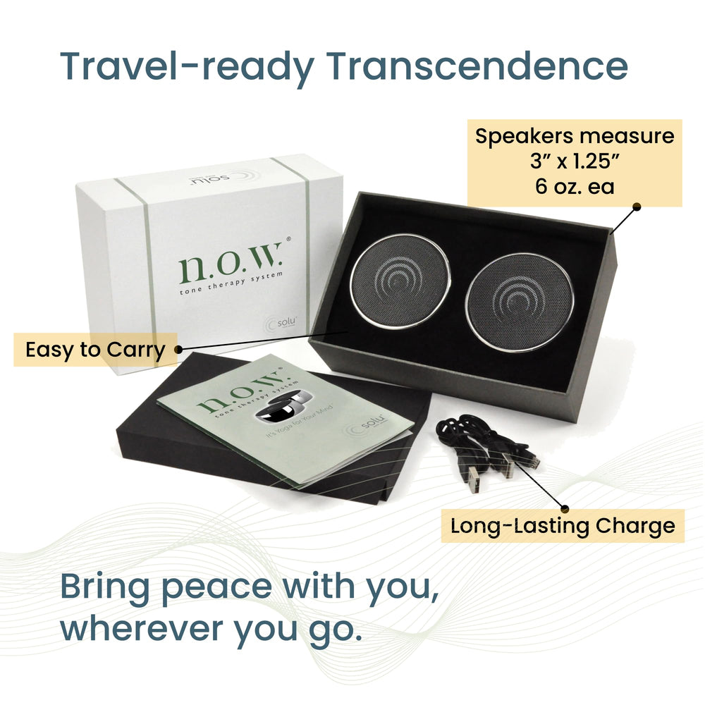 Solu n.o.w. Tone Therapy device with brand logo signaling trusted quality.