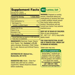 Somall chewable papaya-flavored tablets close-up for convenient use anywhere.