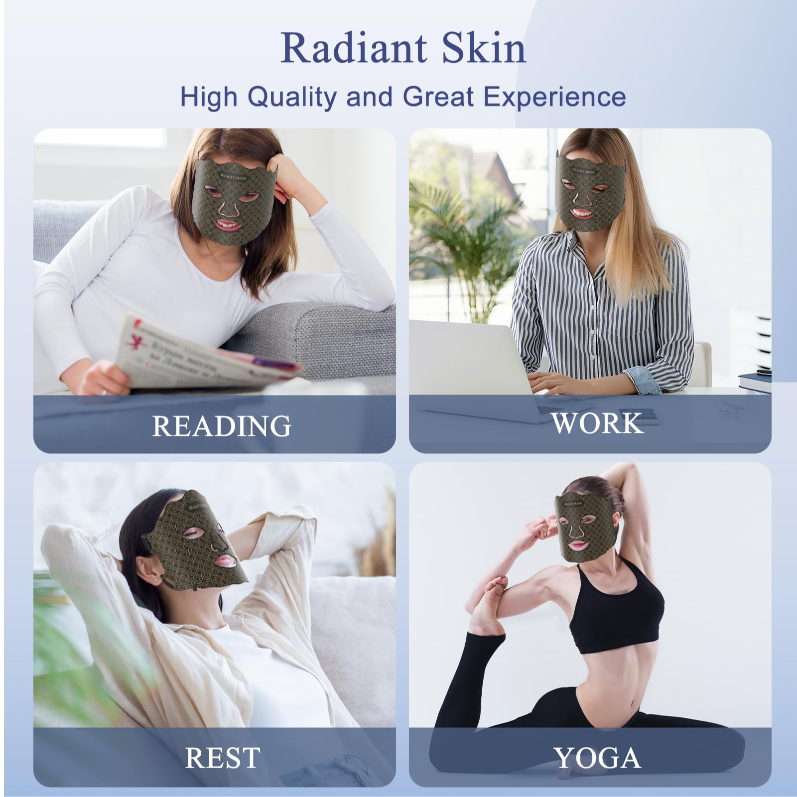 somlzu home skincare LED mask ready for daily use