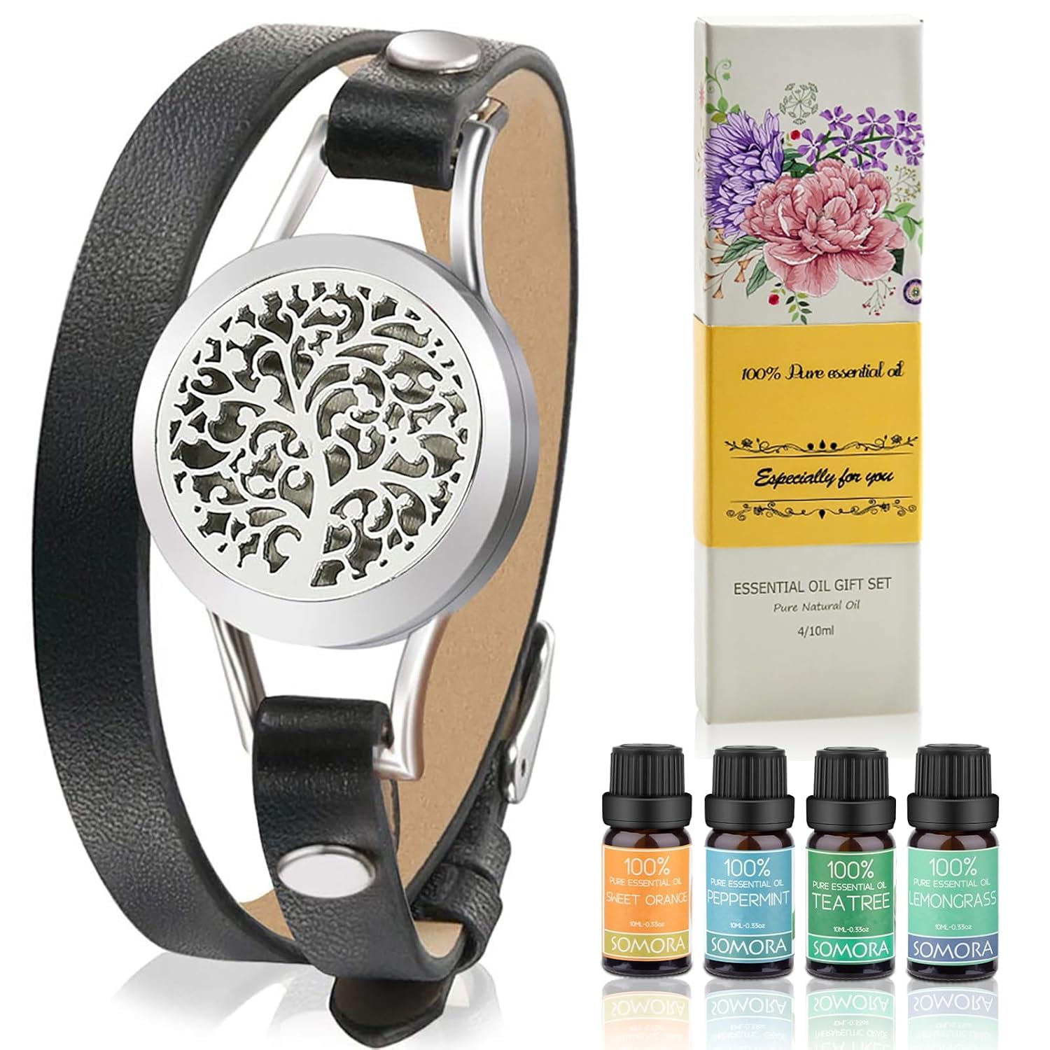 SOMORA diffuser bracelet with gift box for stylish aromatherapy gifting