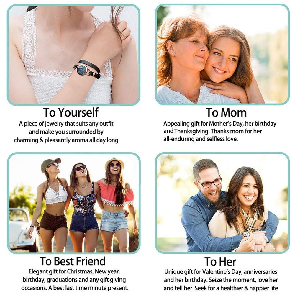 SOMORA eight felt pads for quick scent changes on the diffuser bracelet