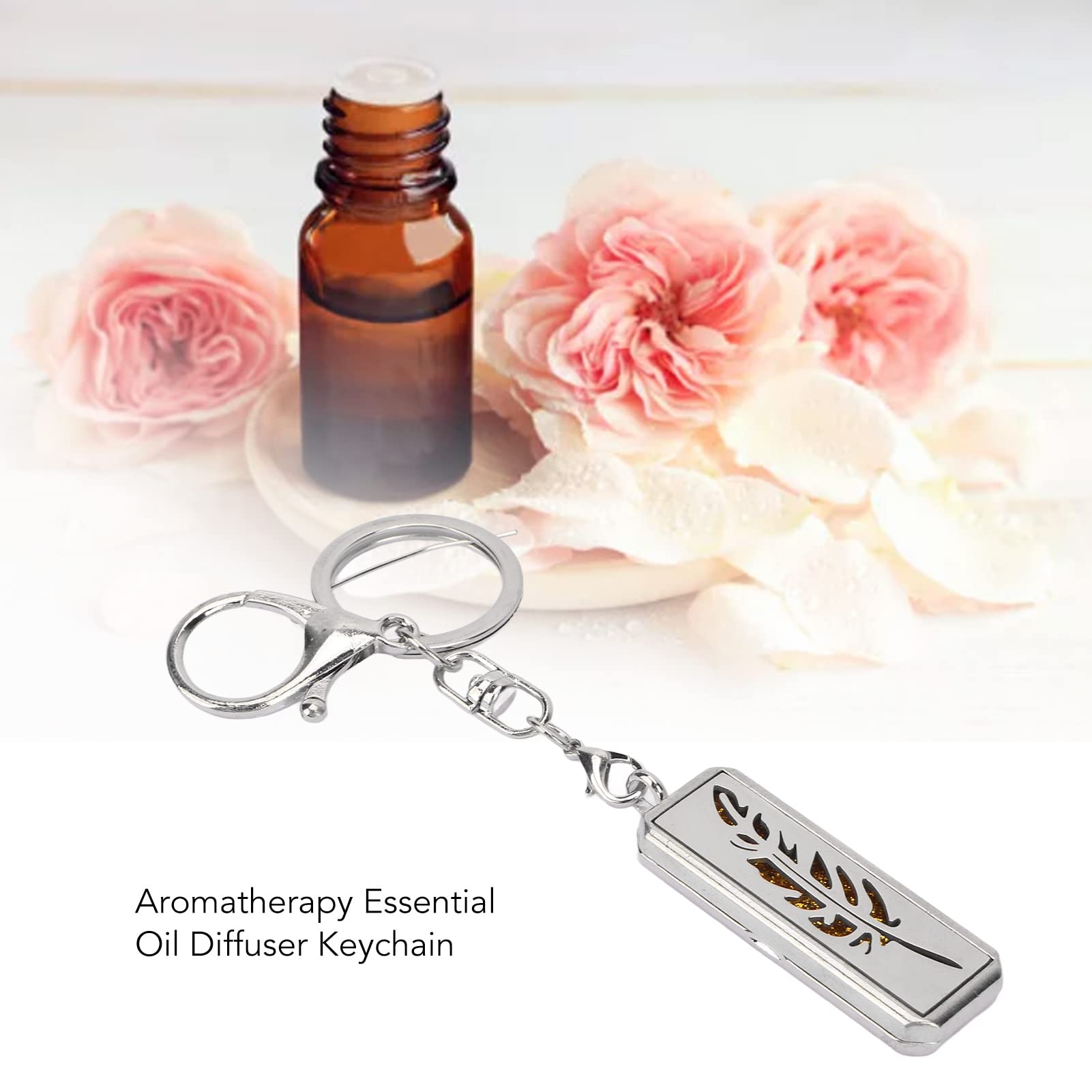 Sonew stainless steel diffuser keychain close-up showing durable craftsmanship