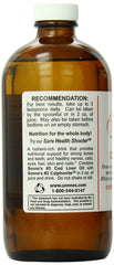 Pouring Sonne's Old Fashioned Cod Liver Oil No. 5 into a spoon for easy daily use