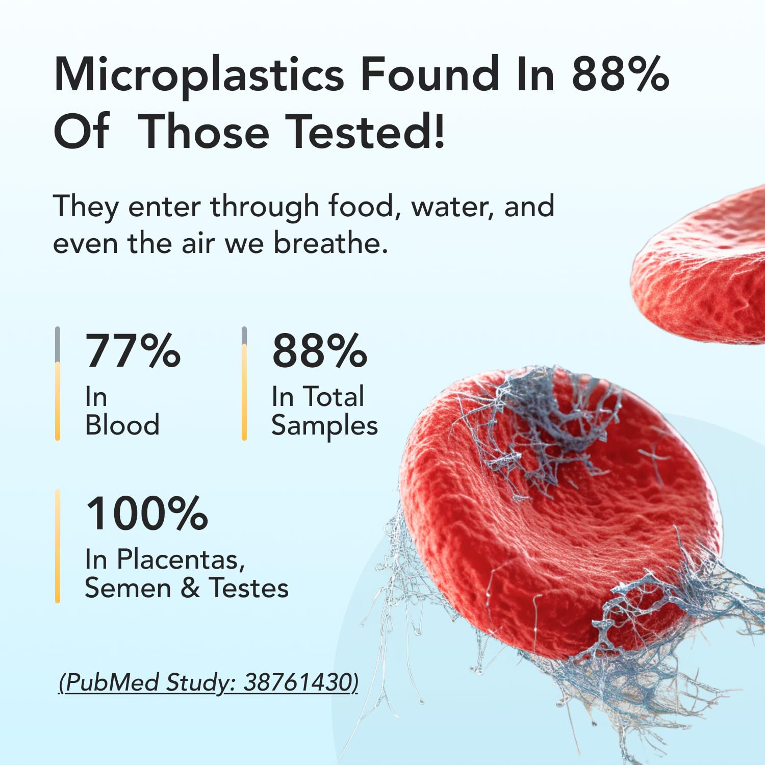 SonoHealth Plastiq Off Zeolite mixed in water for easy daily intake.