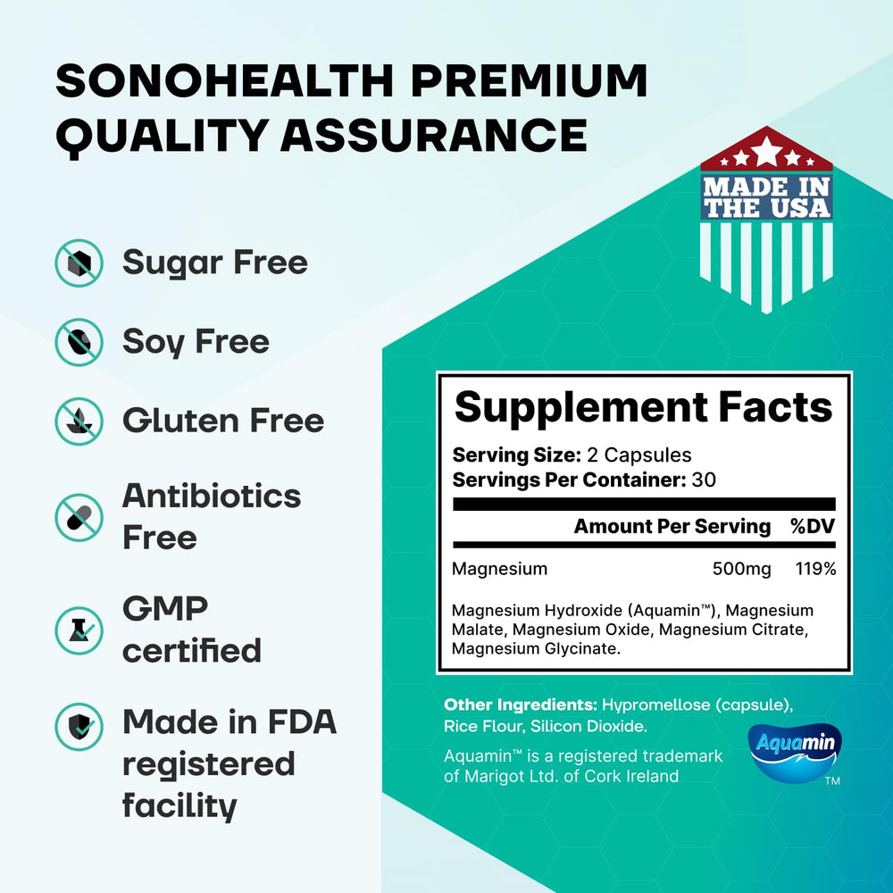 SonoHealth Spectrum5 Irish Sea minerals visual highlights living ocean-derived nutrients.