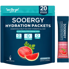 Sooergy electrolytes watermelon stick dissolving for quick hydration and energy