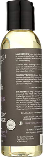 Soothing Touch Ayurveda oil on a bathroom shelf ready for a spa-like moment