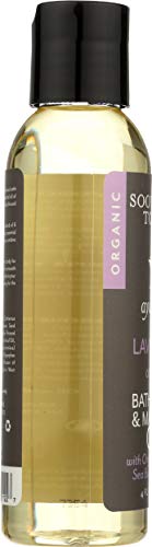 Soothing Touch Ayurveda bottle with St. John's Wort and green tea infusion visible