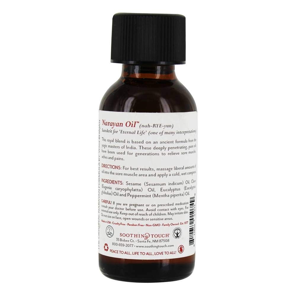 Soothing Touch Narayan Oil application for easy massage of daily aches