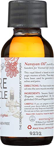 Soothing Touch Narayan Oil ready for warm foot bath use.