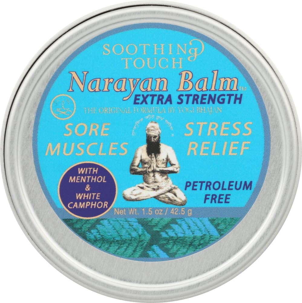 Soothing Touch Narayan balm tin with easy grip for quick relief.