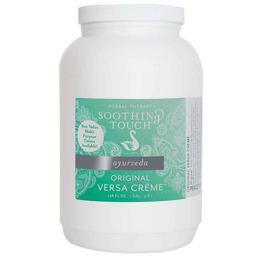 Soothing Touch Versa Creme Original bottle with smooth glide for full-body massage.