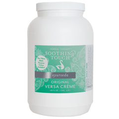 Soothing Touch Versa Creme Original bottle with smooth glide for full-body massage.