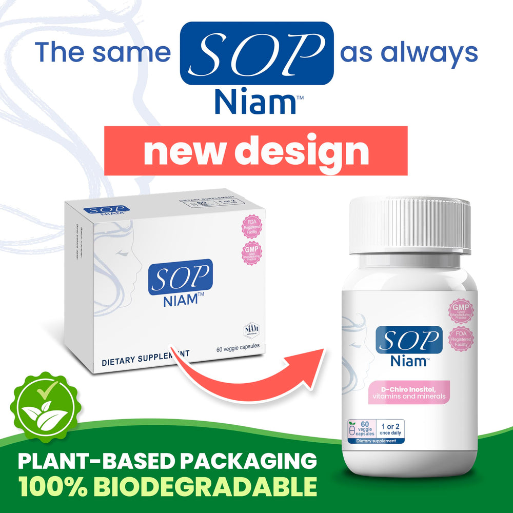 Close up of SOP NIAM capsule for convenient swallowing on busy days.