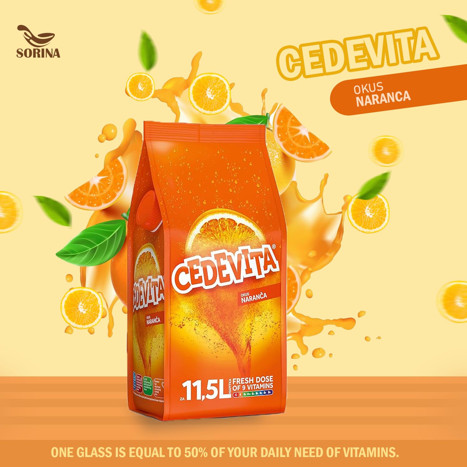 Sorina Cedevita Lemon/Orange is sugar-free and preservative-free