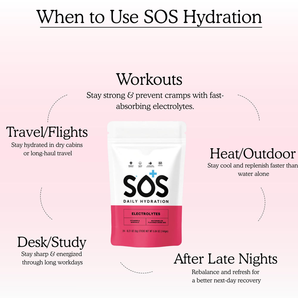 Close up of the 24 stick box emphasizing portable hydration