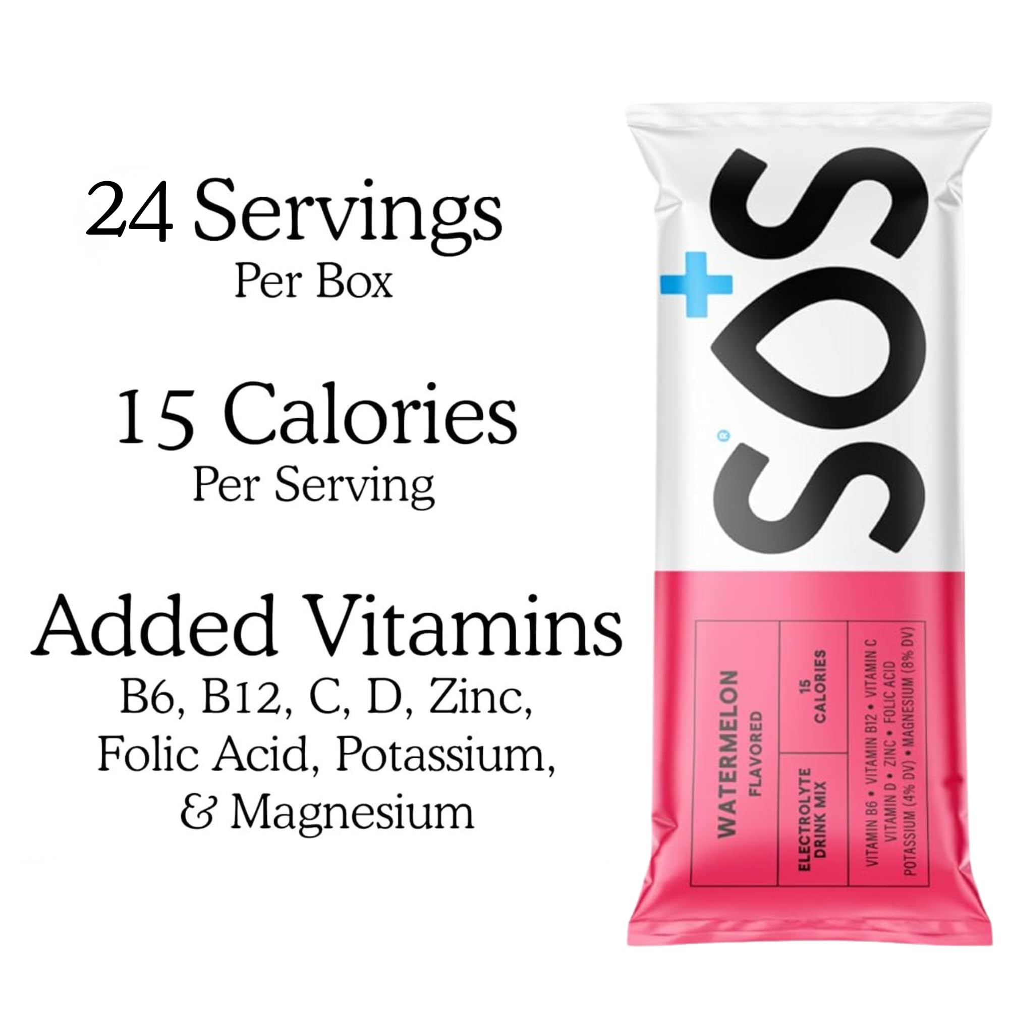 US made badge on SOS Hydration packaging indicating quality manufacture