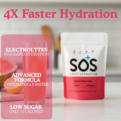 SOS Hydration water melon stick packets for on the go hydration