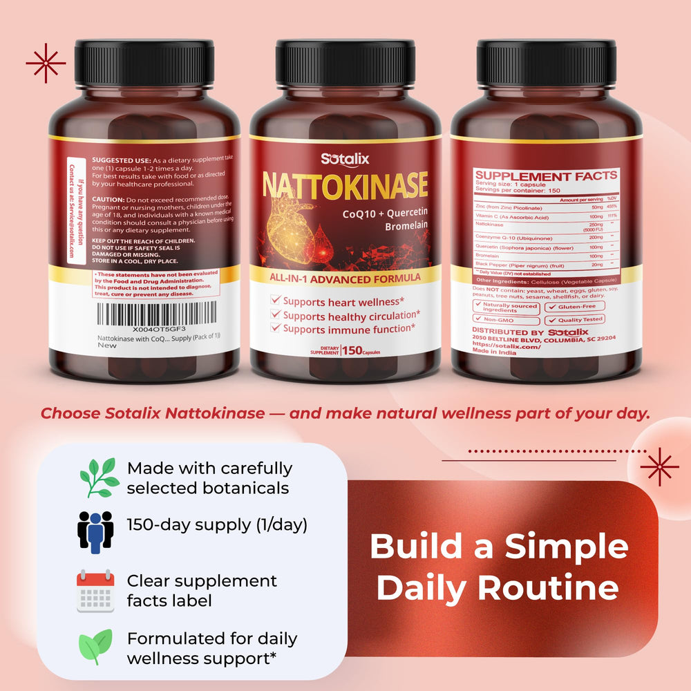Sotalix Supplement bottle-label on shelf signaling GMP-certified quality