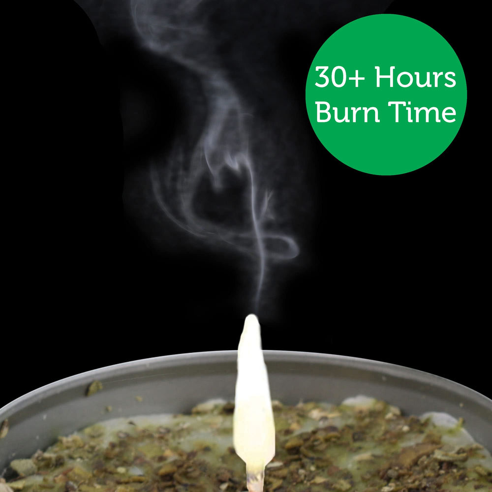 Soul Sticks smudge candle closeup highlights organic sage and herbs