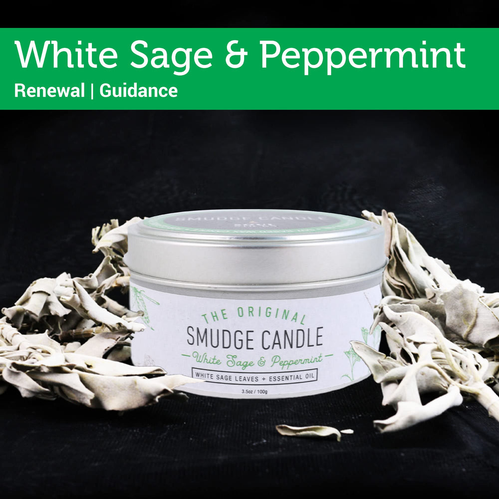 Soul Sticks smudge candle in office space promotes focused calm