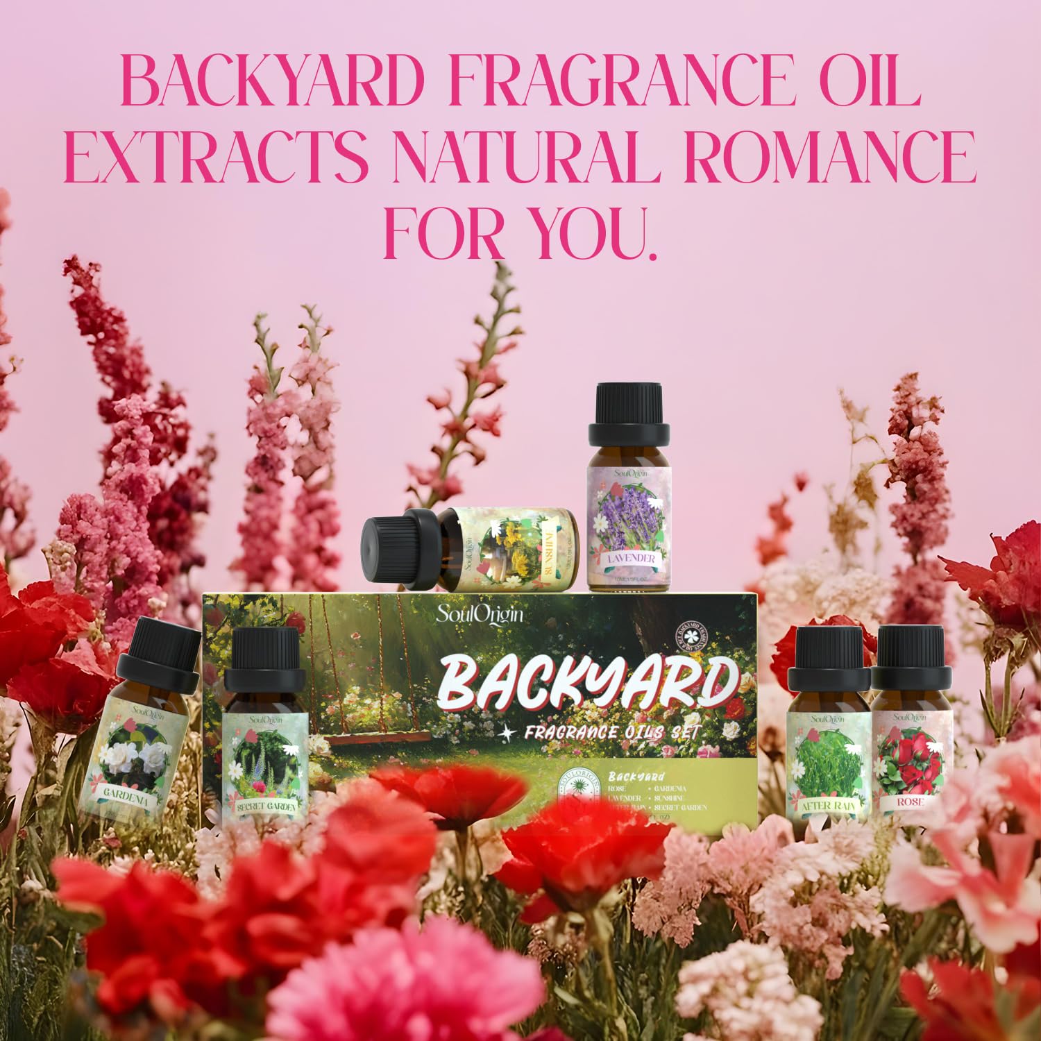 SoulOrigin Backyard Secret Garden diffuser oil for a mysterious floral vibe