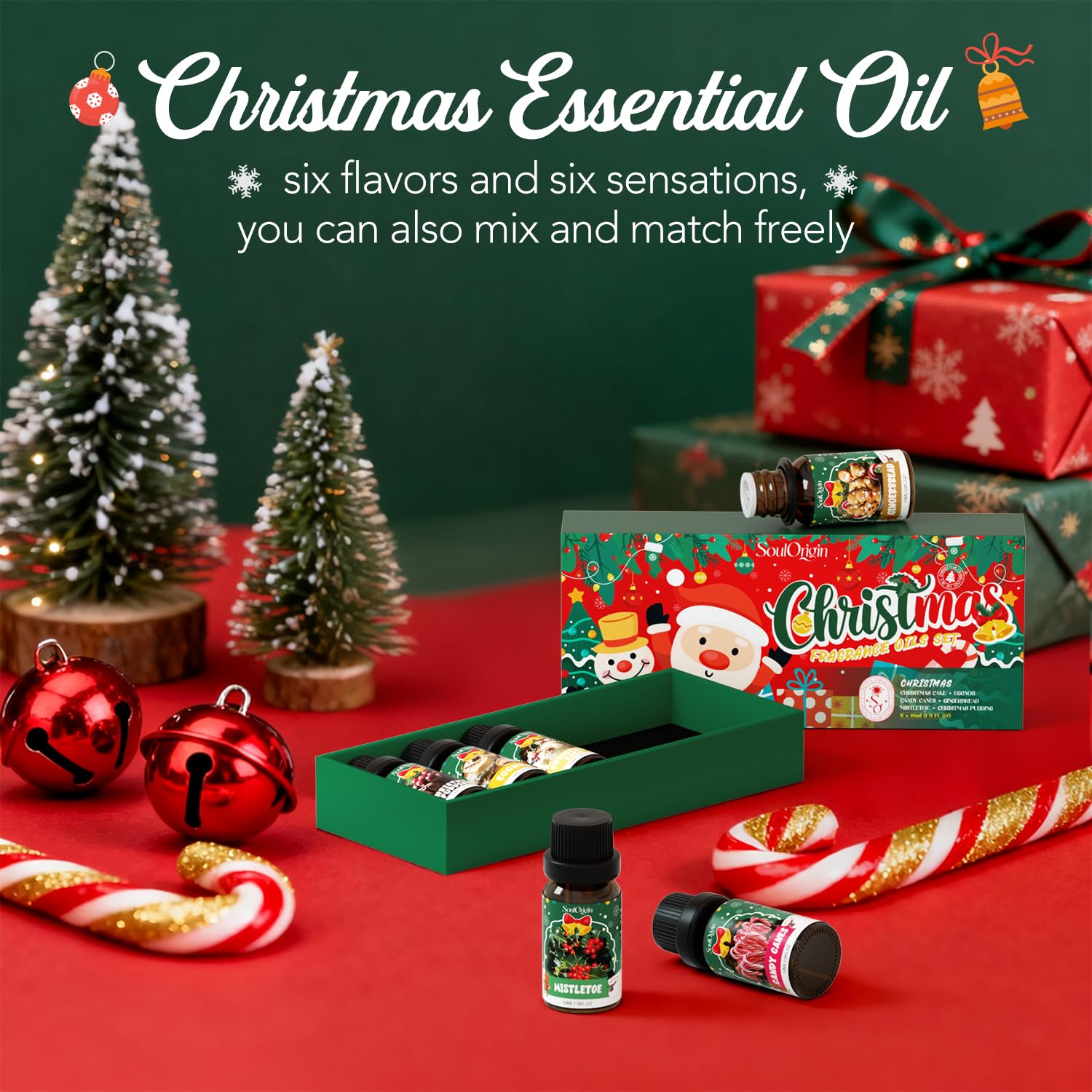 SoulOrigin Christmas gingerbread oil bottle adds seasonal ambience to rooms.