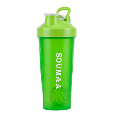 SOUMAA 20 oz shaker bottle with leak-proof cap for gym and travel.
