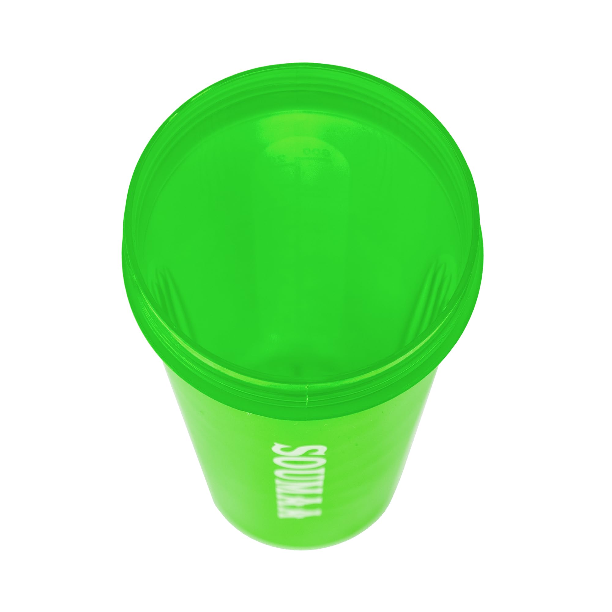 SOUMAA shaker bottle locking lid ensures secure seal during workouts.