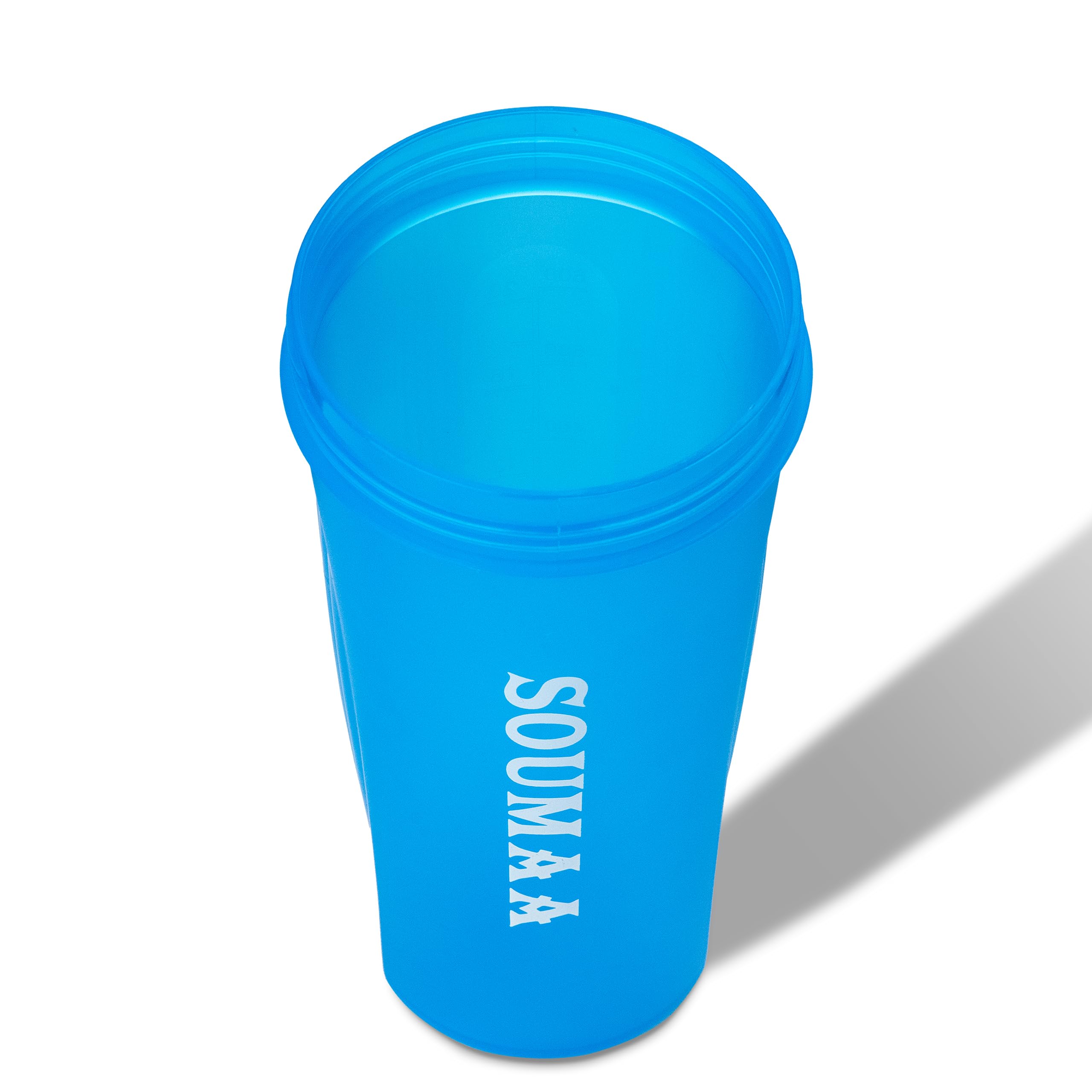 SOUMAA compact travel shaker fits gym bags and on-the-go fueling